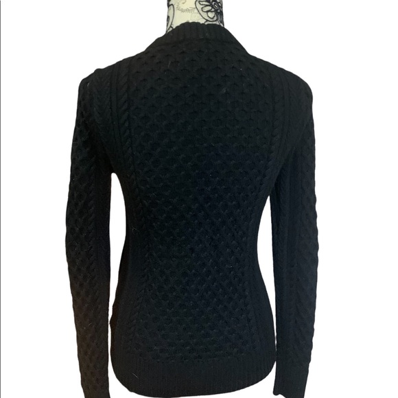 MICHAEL KORS Cable Knit Sweater in Black with Jewelled Detailing. Size XS. EUC. - Picture 6 of 6